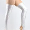 White Sparkle Extra Long Stirr-up Spandex Legwarmers / Knee High Socks -Pole Dancing Clothing Store C94B5E2F FD65 4200 9D7A EEE0202E7A85 1 105 c