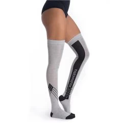 Thigh High Socks Grey Melange