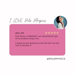 Pole Physics Pole Mumma Lotion (unscented) -Pole Dancing Clothing Store I used to regularly moisturize so when I started pole my skin had some grippiness. With less moisturizing my skin dried up and became much more slippery yikes This lotion has gi