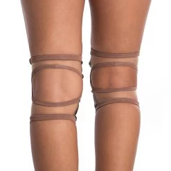 Poledancerka Knee Pads© NUDE 02 With Pocket -Pole Dancing Clothing Store Knee pads no2 back