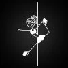 “Ballerina” Pole Sticker For Car Window, Laptop, Ipad Case -Pole Dancing Clothing Store Sticker Pole Dance Ballerina2 1