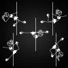 Pole Dance Sticker Set Of 5 2 Pole Dance Sticker Set Of 5 -Pole Dancing Clothing Store Sticker Pole Dancing Vinyl Sticker Car Set
