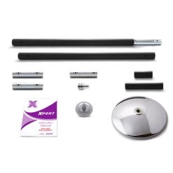 X-PERT (NXN) Removable Spinning Pole Set -Pole Dancing Clothing Store XPert 45mm Silicone black home set NXN45SNBLK 93774.1622085380 1