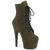 ADORE-1020FS Emerald Green Faux Suede – Size 8