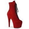 ADORE-1020FS Red Faux Suede/Red Faux Suede -Pole Dancing Clothing Store adore 1020fs rfs