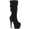ADORE-1061 Black Faux Suede/Black Faux Suede -Pole Dancing Clothing Store adore 1061 bfs