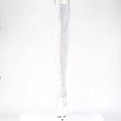 ADORE-3020 White Multi Sequins/White -Pole Dancing Clothing Store adore 3020 wsq m09