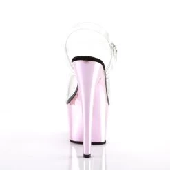 ADORE-708 Clear/Baby Pink Chrome -Pole Dancing Clothing Store adore 708 c bpch09