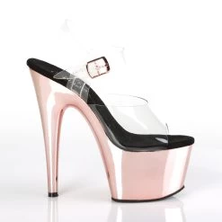 ADORE-708 Clear/Rose Gold Chrome -Pole Dancing Clothing Store adore 708 c rogldch13