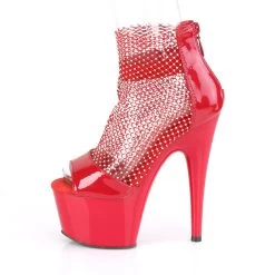 ADORE-765RM Red Patent-RS Mesh/Red -Pole Dancing Clothing Store adore 765rm rpt ms m05