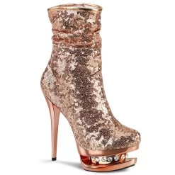 BLONDIE-R-1009 Rose Gold Sequins/Rose Gold Chrome