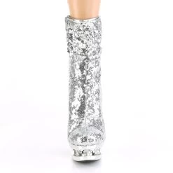 BLONDIE-R-1009 Silver Sequins/Silver Chrome -Pole Dancing Clothing Store blondie r 1009 ssq sch01