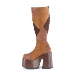 CAMEL-280 Brown Multi Vegan Suede -Pole Dancing Clothing Store camel 280 bnmcvs05