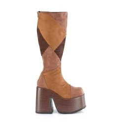 CAMEL-280 Brown Multi Vegan Suede -Pole Dancing Clothing Store camel 280 bnmcvs13