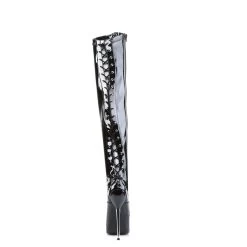 DAGGER-3060 Black Stretch Patent -Pole Dancing Clothing Store dagger 3060 b09