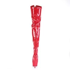 DELIGHT-3027 Red-Black Stretch. Patent/Red -Pole Dancing Clothing Store delight 3027 r b r09