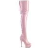 DELIGHT-3063 Baby Pink Stretch Patent/Baby Pink -Pole Dancing Clothing Store delight 3063 bp