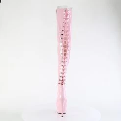 DELIGHT-3063 Baby Pink Stretch Patent/Baby Pink -Pole Dancing Clothing Store delight 3063 bp m09