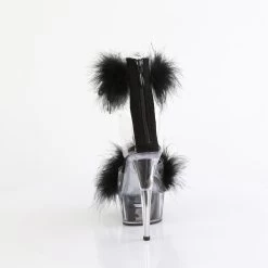 DELIGHT-624F Clear-Black Fur/M -Pole Dancing Clothing Store delight 624f c bfur m09