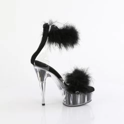 DELIGHT-624F Clear-Black Fur/M -Pole Dancing Clothing Store delight 624f c bfur m13