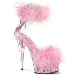 DELIGHT-624F Clear-Baby Pink Fur/M