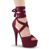 DELIGHT-679 Burgundy Faux Suede/Burgundy Matte -Pole Dancing Clothing Store delight 679 byfs 1