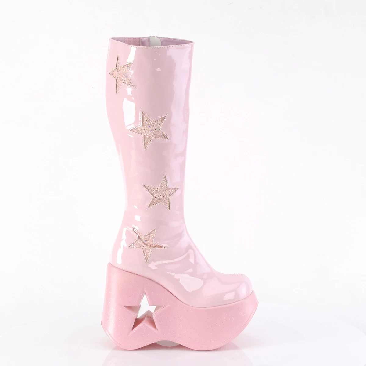 DYNAMITE-218 Baby Pink Patent-Baby Pink Multi Gliter 7 DYNAMITE-218 Baby Pink Patent-Baby Pink Multi Gliter - Image 5