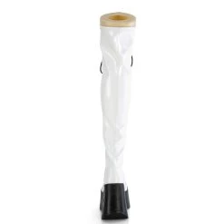 DYNAMITE-300 White Stretch Holo -Pole Dancing Clothing Store dynamite 300 whg09