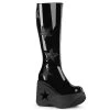DYNAMITE-218 Black Patent-Black Multi Glitter -Pole Dancing Clothing Store dynamite 600 bbmcg