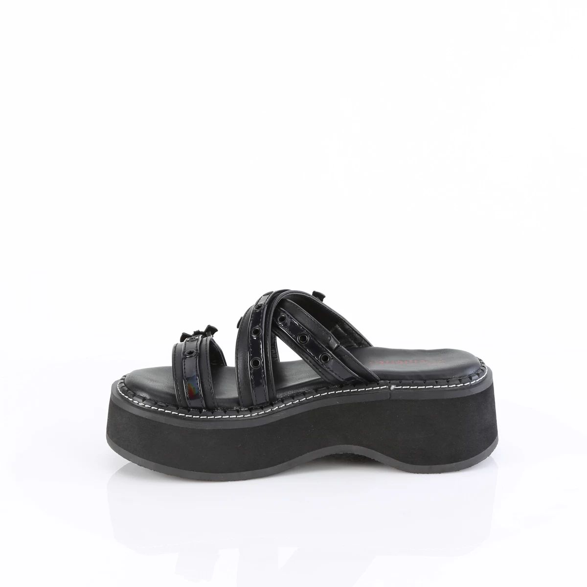 EMILY-07 Black Vegan Leather-Holo Patent 5 EMILY-07 Black Vegan Leather-Holo Patent - Image 3