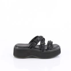 EMILY-07 Black Vegan Leather-Holo Patent 11 EMILY-07 Black Vegan Leather-Holo Patent -Pole Dancing Clothing Store emily 07 bvl bhg13