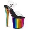 ENCHANT-708RC Clear/Rainbow Chrome 2 ENCHANT-708RC Clear/Rainbow Chrome -Pole Dancing Clothing Store enchant 708rc crbowch
