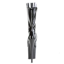 FLAMINGO-1051 Black Pat/Black -Pole Dancing Clothing Store flamingo 1051 b m09