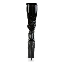 FLAMINGO-2000 Black Stretch Patent/Black -Pole Dancing Clothing Store flamingo 2000 b m09