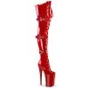 INFINITY-3028 Red Stretch Patent/Red -Pole Dancing Clothing Store infinity 3028 r
