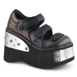 KERA-13 Black -Pewter Vegan Leather