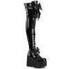 KERA-303 Black Stretch Patent -Pole Dancing Clothing Store kera 303 b
