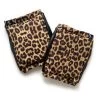 Knee Pads With Sticky Side Panel For Pole Dancing – Leopard Print -Pole Dancing Clothing Store leopard fabric sticky knee pads