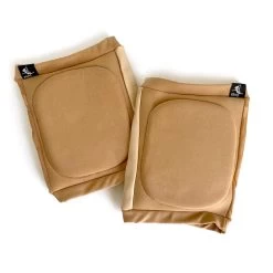 Knee Pads With Sticky Side/back Panel For Pole Dancing – Nude