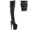 RAPTURE-3019 Black Faux Leather/Black Matte -Pole Dancing Clothing Store rapture 3019 bpu