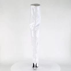SEDUCE-3000 White Stretch Patent -Pole Dancing Clothing Store seduce 3000 w09