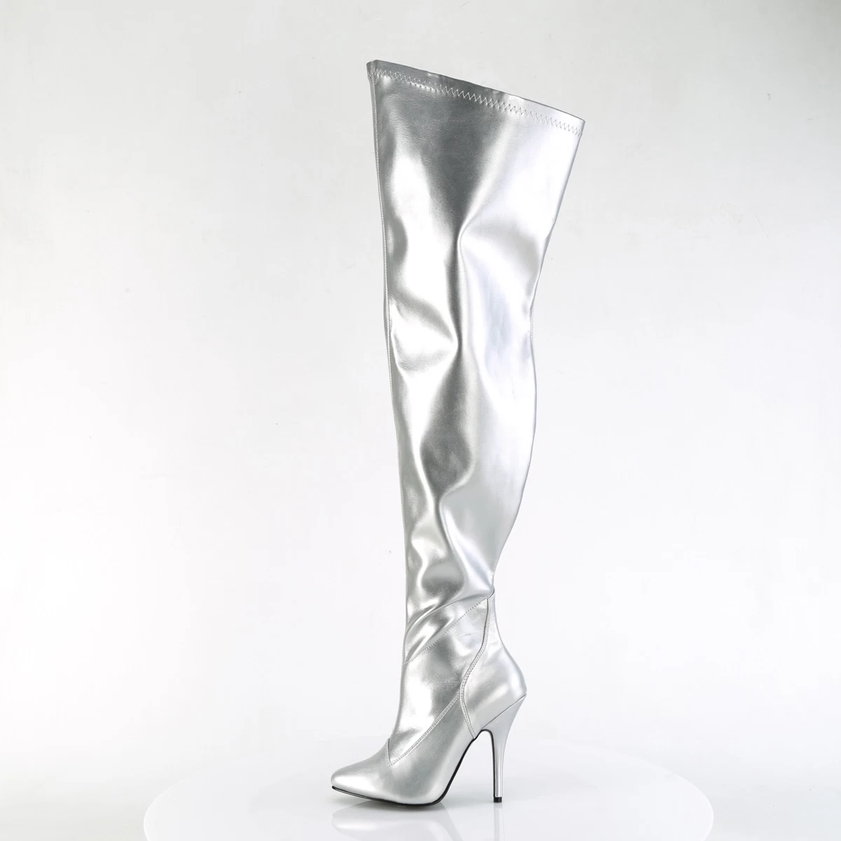 SEDUCE-3000WC Silver Stretch Metallic Pu 5 SEDUCE-3000WC Silver Stretch Metallic Pu - Image 3