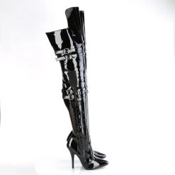 SEDUCE-3080 Black Stretch. Patent -Pole Dancing Clothing Store seduce 3080 b13