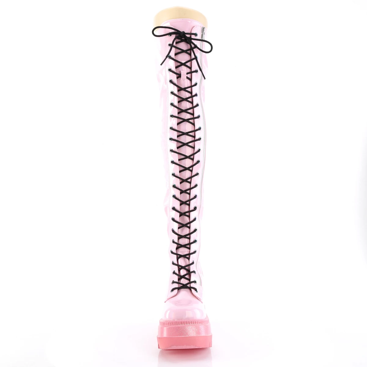 SHAKER-374-1 Baby Pink Hologram Stretch Patent 4 SHAKER-374-1 Baby Pink Hologram Stretch Patent - Image 2