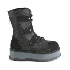 SLACKER-101 Black Vegan Leather-Canvas -Pole Dancing Clothing Store slacker 101 bvl ca13