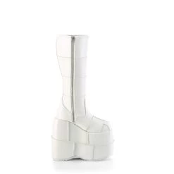 STACK-301 White Vegan Leather -Pole Dancing Clothing Store stack 301 wvl13